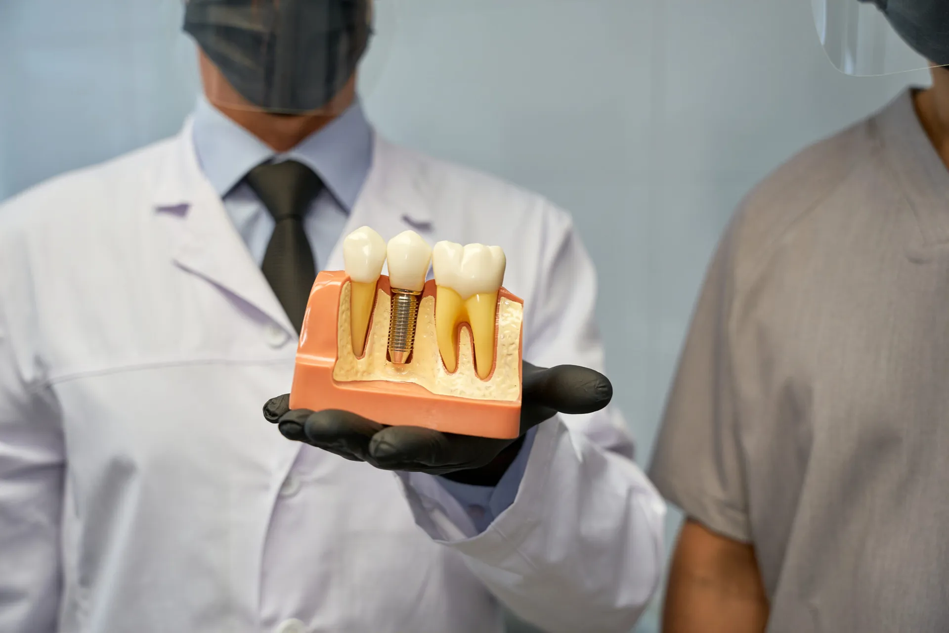 Dental Technicians Presenting A Model Of Artificia 2023 11 27 04 54 29 Utc at Magical Smiles Caroline Springs