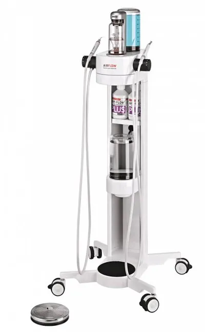 The Airflow cleaning system, which uses warm water, air and a fine powder