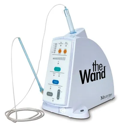 The Wand, a computer-controlled local anaesthetic delivery system